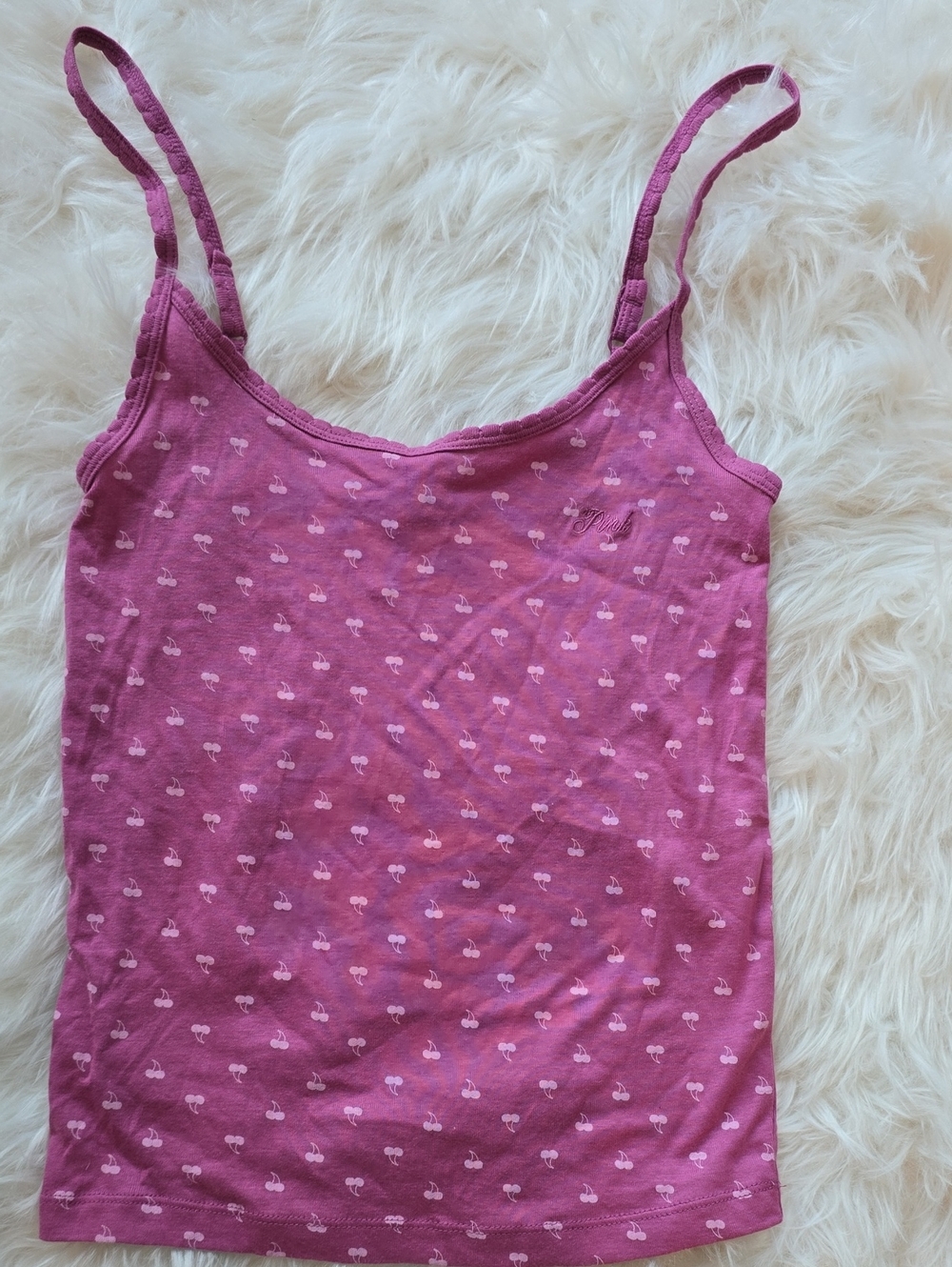 PINK Victoria's Secret Pretty Perfect Cherry Cami Tank Top Size S